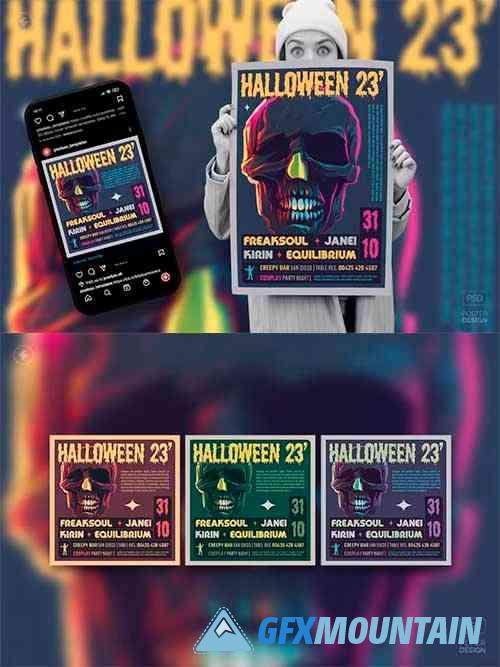 Halloween Party Flyer, Event Poster