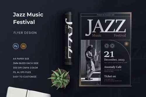 Jazz Music Festival Flyer