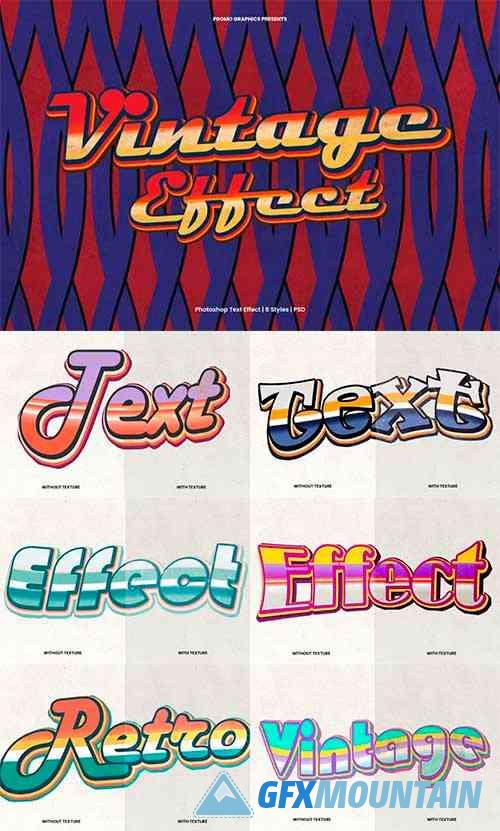 Retro Text Photoshop Effect