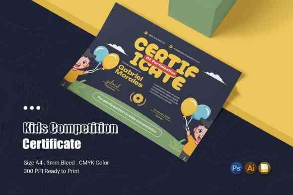 Kids Competition Certificate