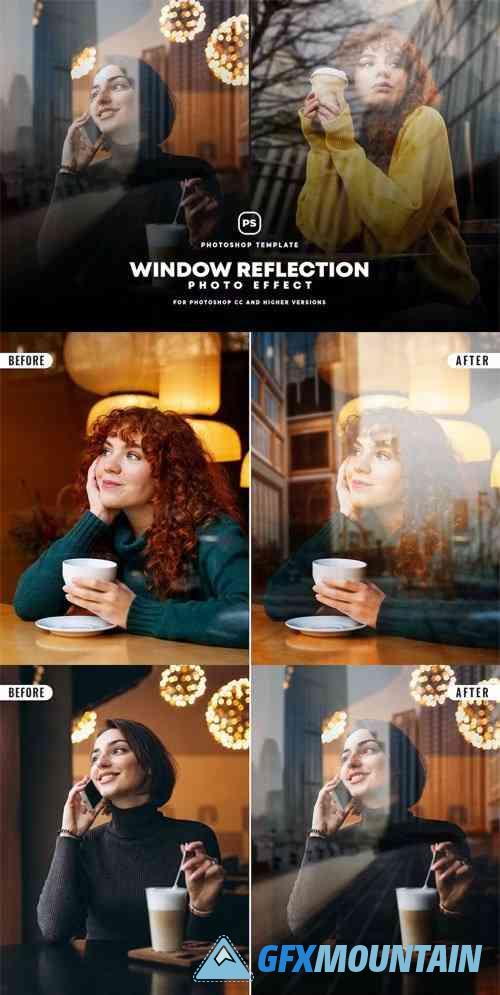 Windows Reflection Photoshop Effect Template
