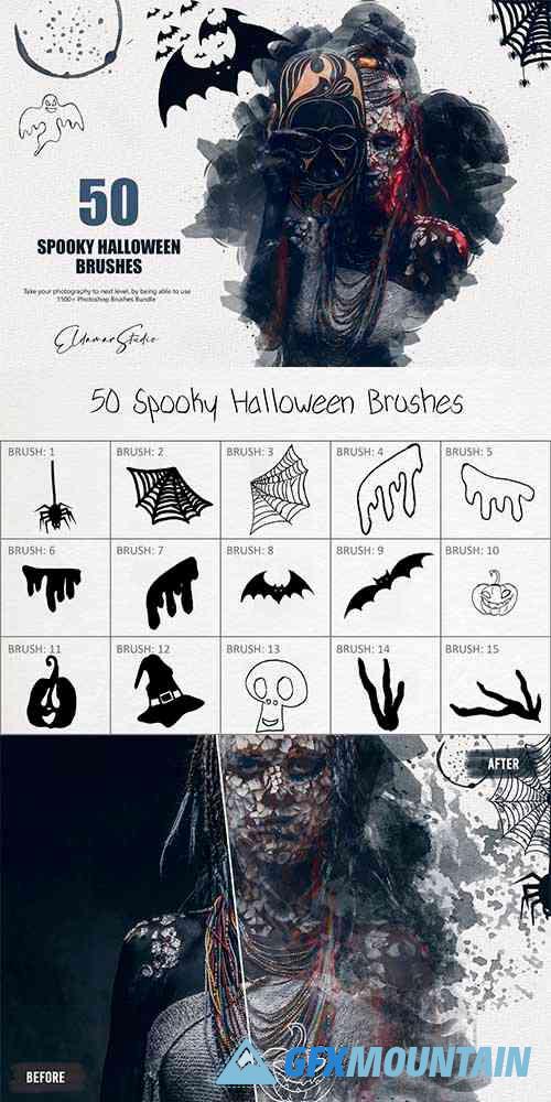 50 Spooky Halloween Brushes