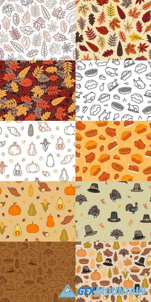 Autumn Thanksgiving Seamless Pattern