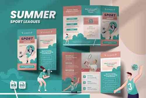 Summer Sports Leagues Brochure Template