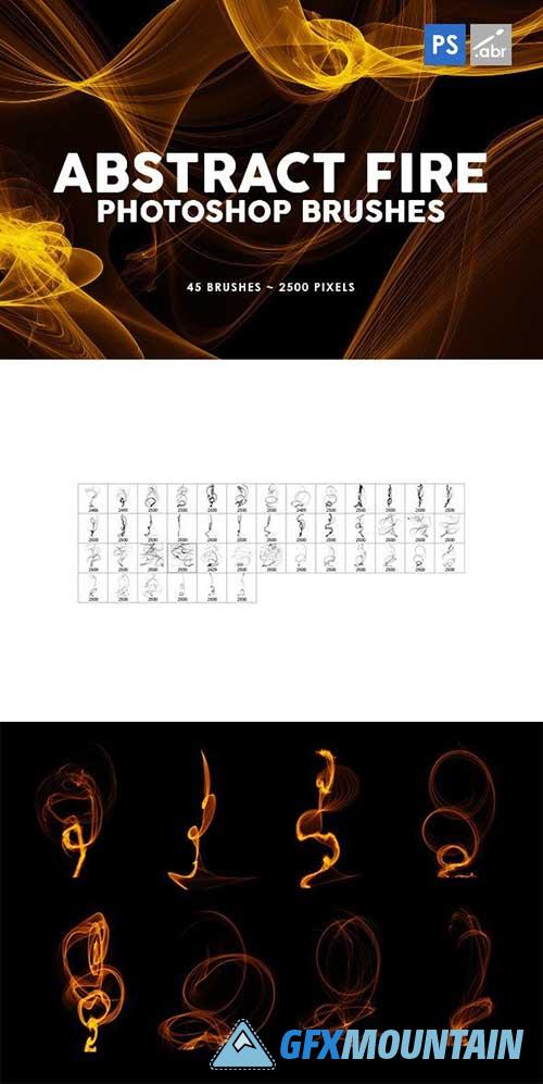 Abstract Fire Photoshop Stamp Brushes