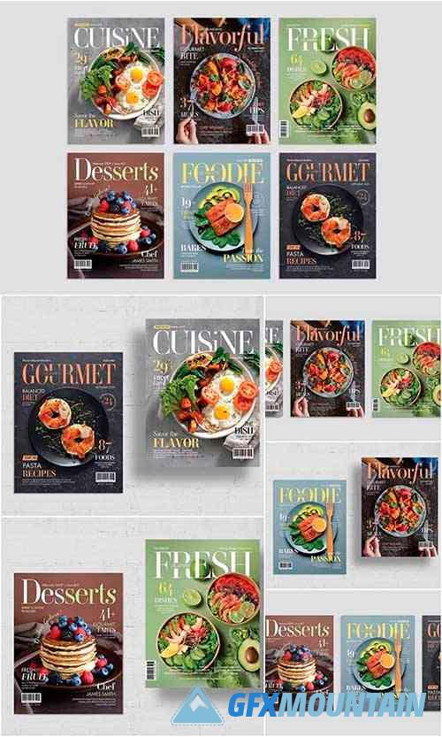 Food Magazine Cover Template