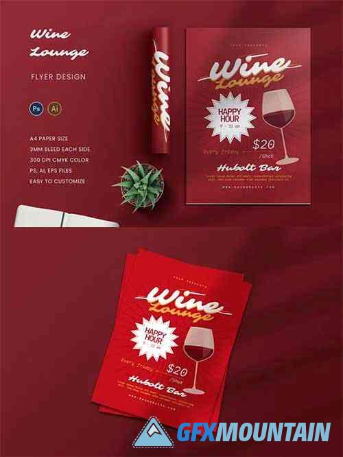 Wine Lounge Flyer
