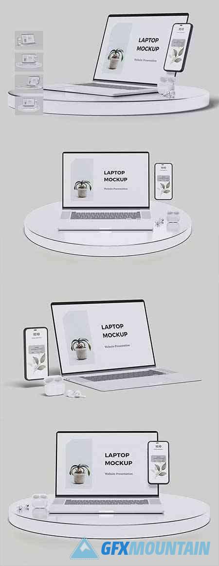 Laptop & iPhone Mockup