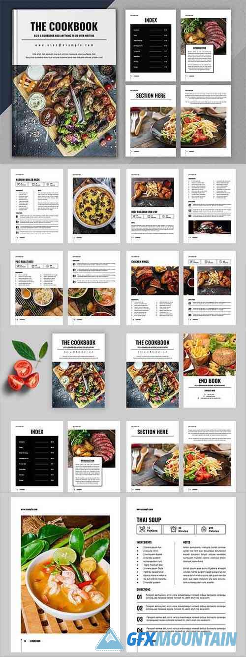 Cookbook Design Template