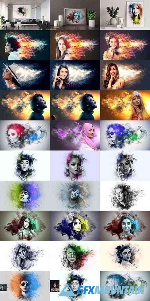 Smoke Photoshop Photo Effect Bundle