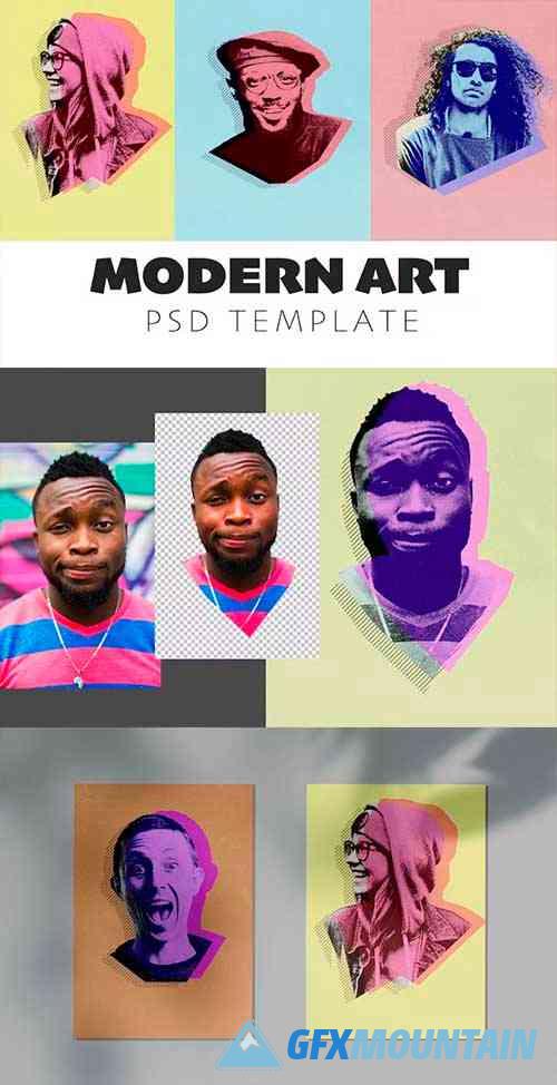 Modern Art PSD Template