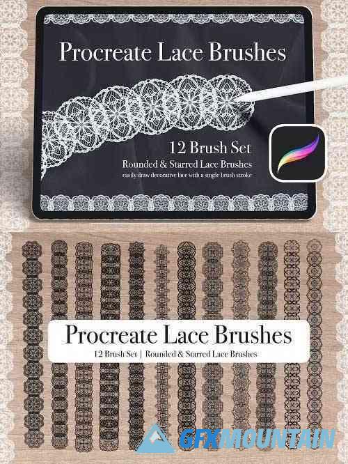 Procreate Lace Brush Set Vol 1