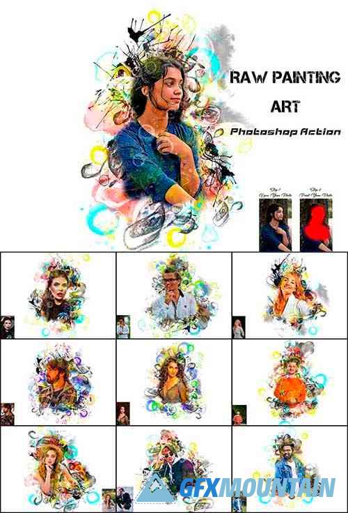 Raw Painting Art Photoshop Action