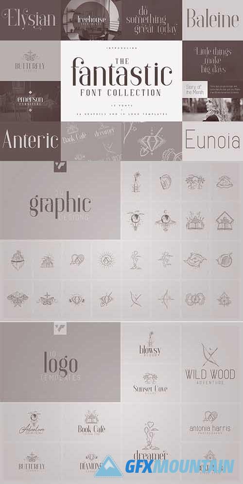 Fantastic Collection - fonts & logos