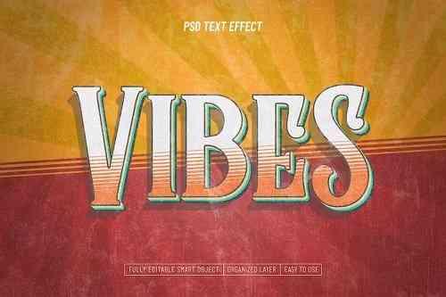 Vintage Vibes Grunge Textured Text Effect