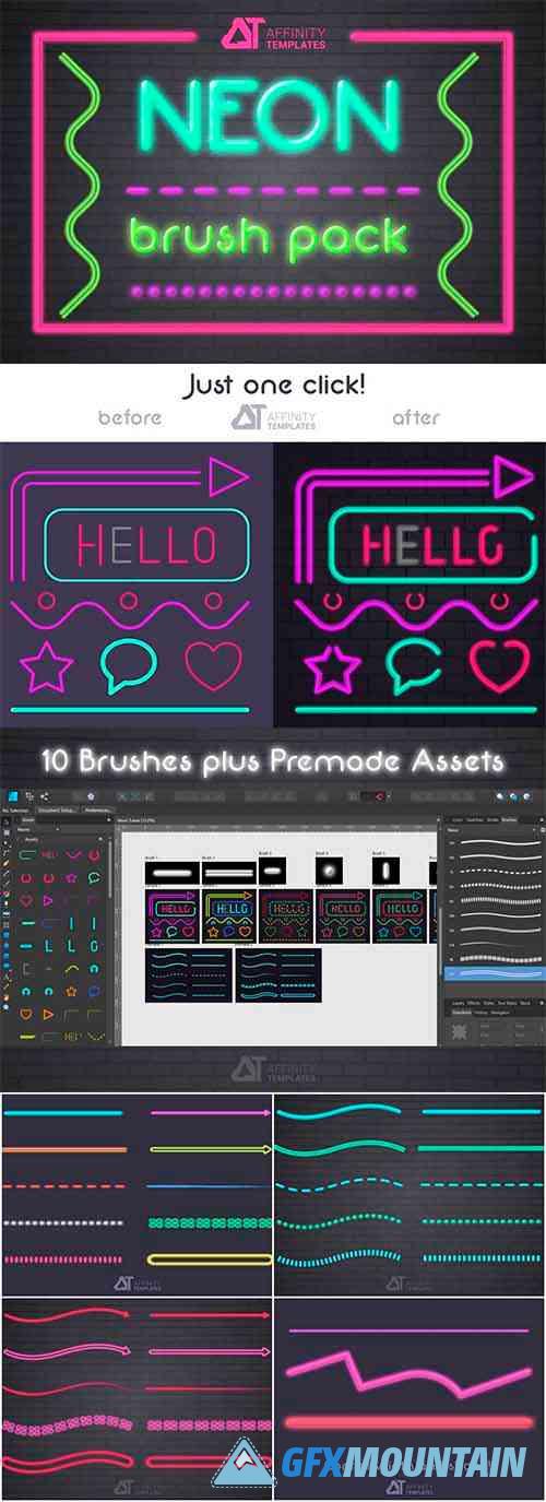 Neon Brush Pack Affinity Designer