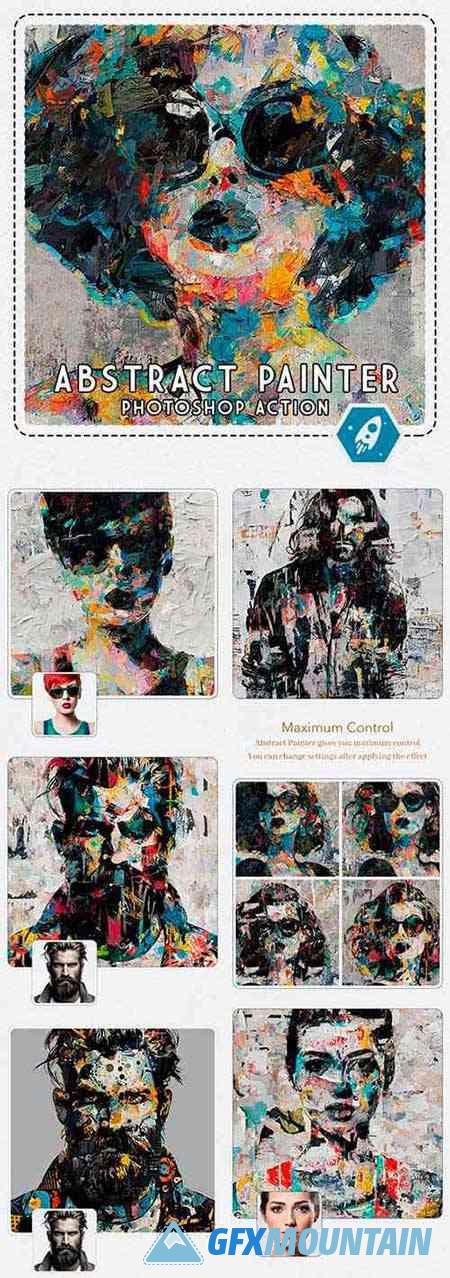Abstract Painter Action - Turn Portraits Into Abstract Paintings