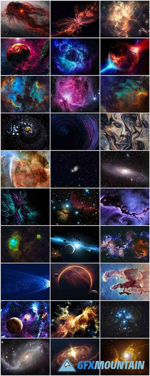 30 Outer Space Photo Overlay