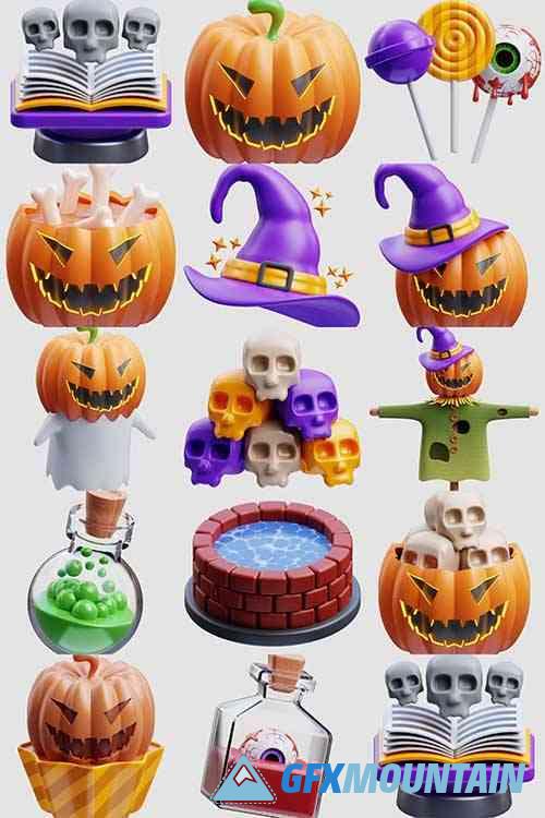 Halloween 3D Icons