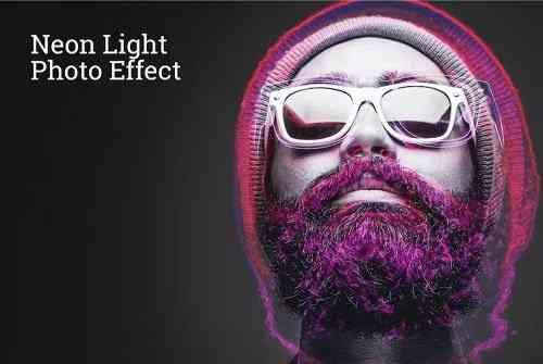 Neon Light Photo Effect