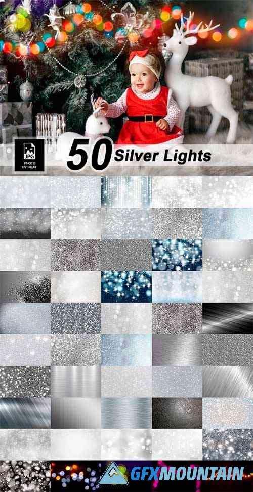 Silver Lights Photo Overlay