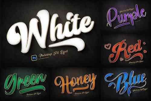 Gold Outline Text Effects