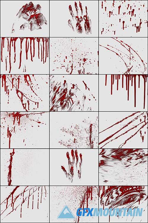 Isolated Blood Stain Textures