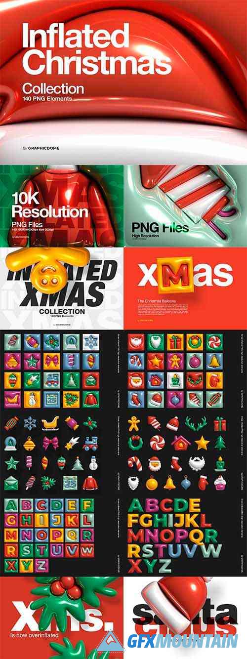 Inflated Xmas 140 PNG Elements