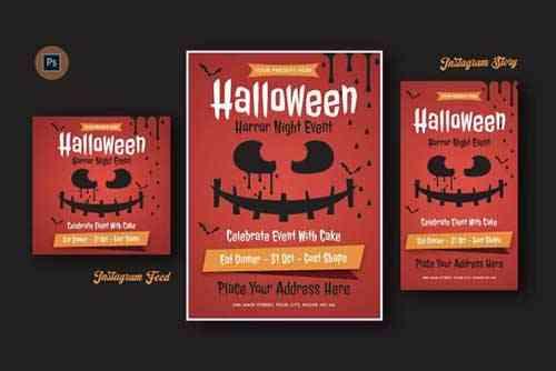 Smile Halloween Day Flyer Template