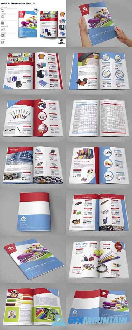 Stationery Products Catalog Brochure Template