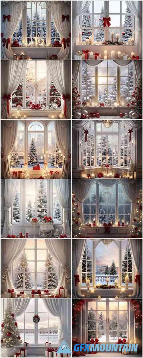 Christmas Backdrop Photorealistic