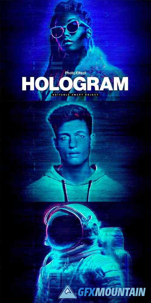 Hologram Photo Effect