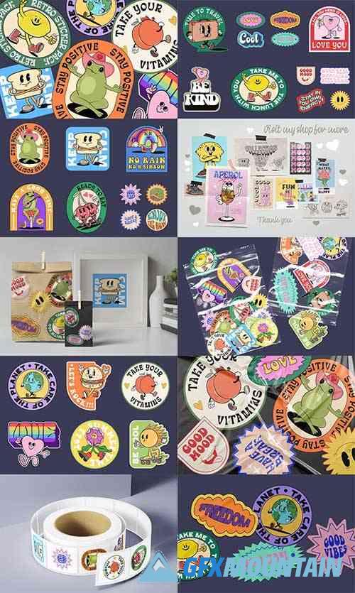 Retro Stickers Pack