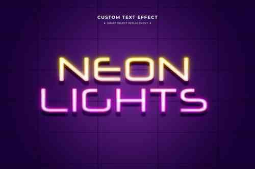Neon Lights Text Effect