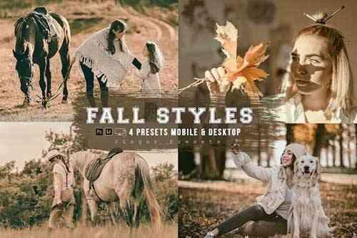 Fall Styles 4 Lightroom Presets Mobile & Desktop