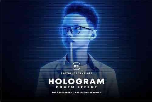 Hologram Photo Effect