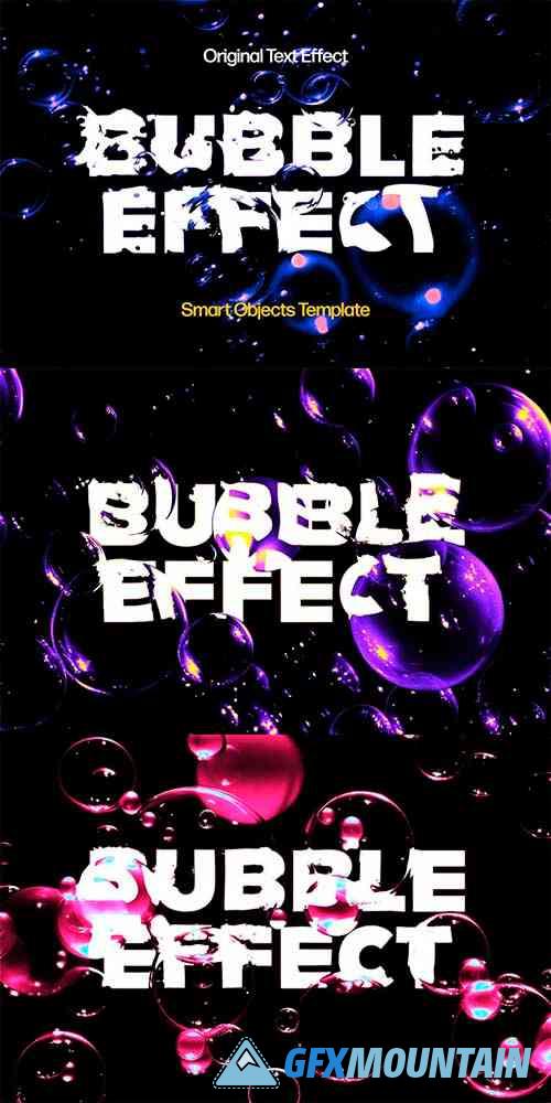 Bubble Distortion Text Effect
