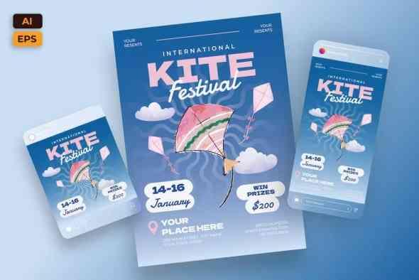 International Kite Festival Flyer Template