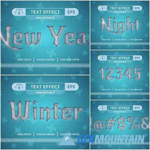 New Year - Editable Text Effect