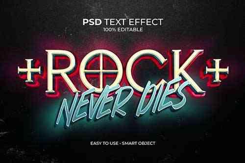 Rock Never Dies Text Effect