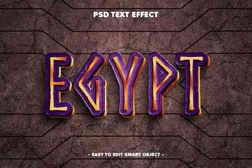 Egypt Text Effect Layer Style