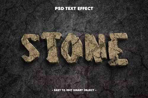 Stone Editable Text Effect