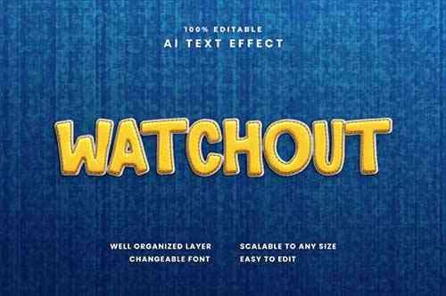 Watchout Text Effect