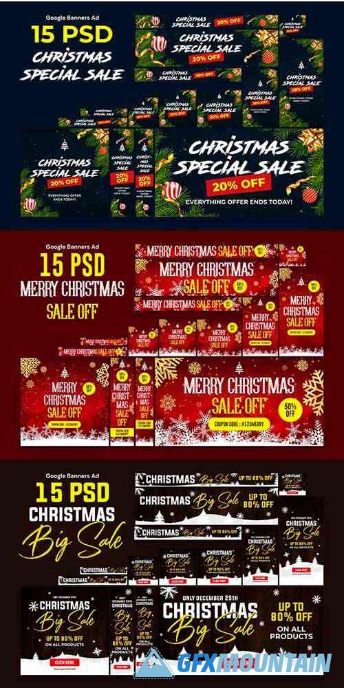 Merry Christmas Banners Ad