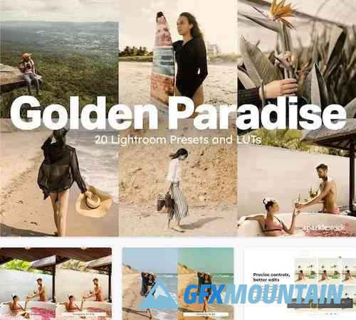 20 Golden Paradise Lightroom Presets