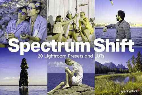 20 Spectrum Shift Lightroom Presets and LUTs