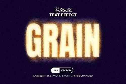 Grain Text Effect Noise Textured