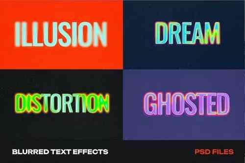 Blurred Text Effects
