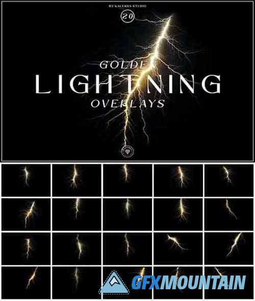 Golden Lightning Overlays