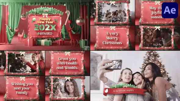 Christmas Greeting Scenes for After Effects
